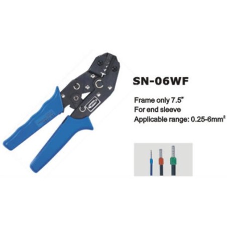 Replės SN-06WF skirtos antgaliams užspausti (0,25-6mm²)