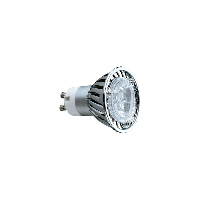 LED balta (šilta) lemputė, GU10-5 3x1W 160Lm 3000-5000K 220-240V