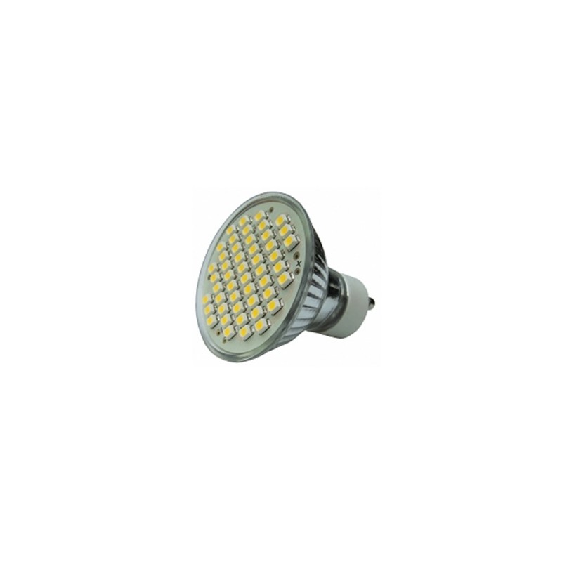 LED balta lemputė, 180-218lm 2,4W SMD3528x36, 5500-6500K GU10 200-265V