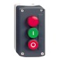 Valdymo pultas/dėžutė XAL-B373 (žalias+raudonas mygtukai)+raudona lempute
