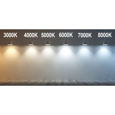 LED balta lemputė, 5500-6500K, 3W, 200-255lm, SMD3528x48, GU10, 200-265V