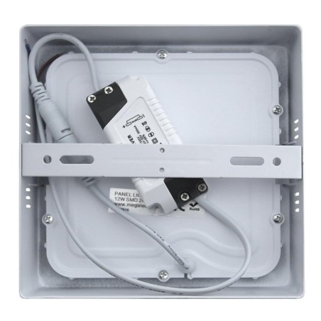LED kvadratinė panelė 12W, 4200K, v/t (virštinkinė), 960lm, 85-265V