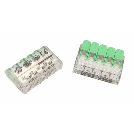 Jungtis laidams CMK-625, 5x0,5-4,0mm², 450V, 32A