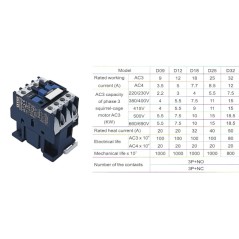 LC1-D09 kontaktorius 9A, 230V (4kW)