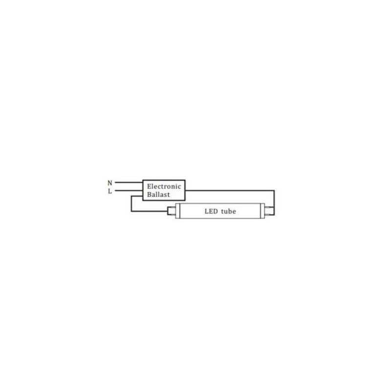 LED lempa 120cm, 18W, G13, T8, AC165-265V, 4200K, dvipusė, Al+Pl