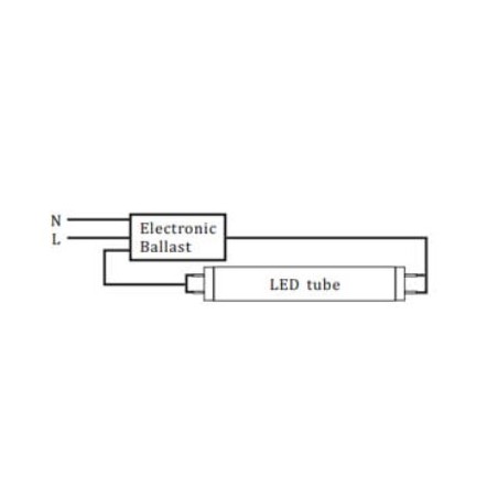 LED lempa 120cm, 18W, G13, T8, AC165-265V, 4200K, dvipusė, Al+Pl