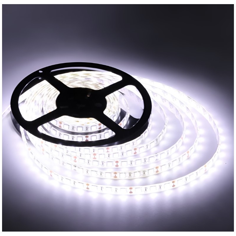 6.4W 12V 5700K 60SMD LED juosta Reflex, šaltai balta