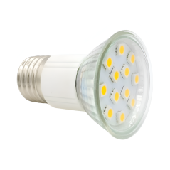 LED JDRE27 SMD12 balta (šilta) lemputė, 3W, 3500K, 4500MCD, 120°, 220-240V, E27