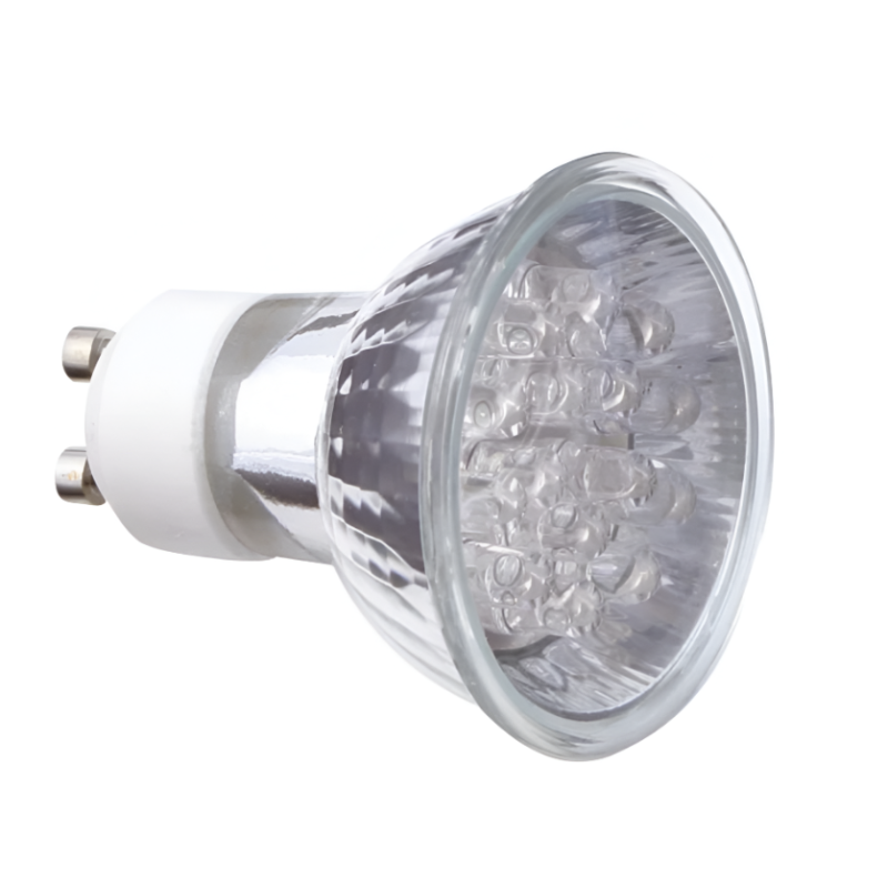 LED 20 balta (šilta) lemputė, 1W, GU10, 1/10000-12000MCD, 3500K, 15°
