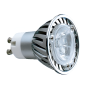 LED geltona lemputė, GU10-5, 3x1W, 80Lm, 585-590Nm, 220-240V