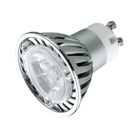 LED geltona lemputė, GU10-5, 3x1W, 80Lm, 585-590Nm, 220-240V