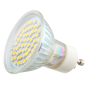 LED balta šilta lemputė, 2800-3300K, 3,5W, 240-280lm, SMD3528x60, GU10, 220-265V