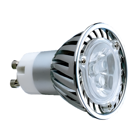 LED balta lemputė, GU10-5, 3x1W, 200Lm, 6000-8000K, 220-240V