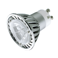 LED balta lemputė, GU10-5, 3x1W, 200Lm, 6000-8000K, 220-240V