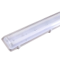 Šviestuvas 2x120cm T8 LED lempoms montuoti, IP65, PS+ABS, vienpusės Šviestuvas 2x120cm T8 LED lempoms montuoti, IP65, PS+ABS, vienpusės