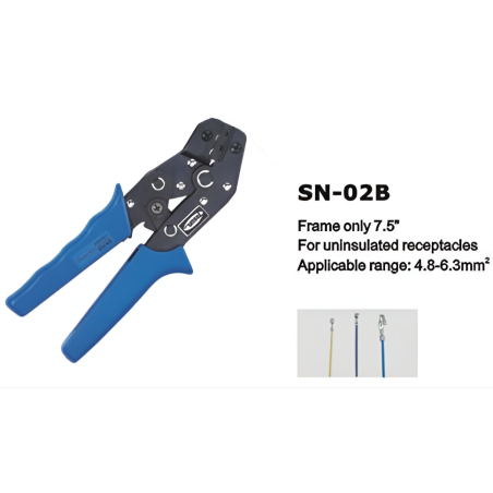Replės SN-02B skirtos antgaliams užspausti (4,8-6,3mm²)