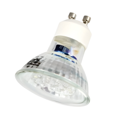 LED balta (šilta) lemputė SMD12, GU10, 220-240V, 3W, 4500MCD, 3500K, 120°