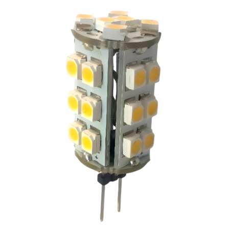 LED lemputė G4, SMD5328x30, 1,5W, 110-140Lm, 5500-6500K, 12V AC/DC