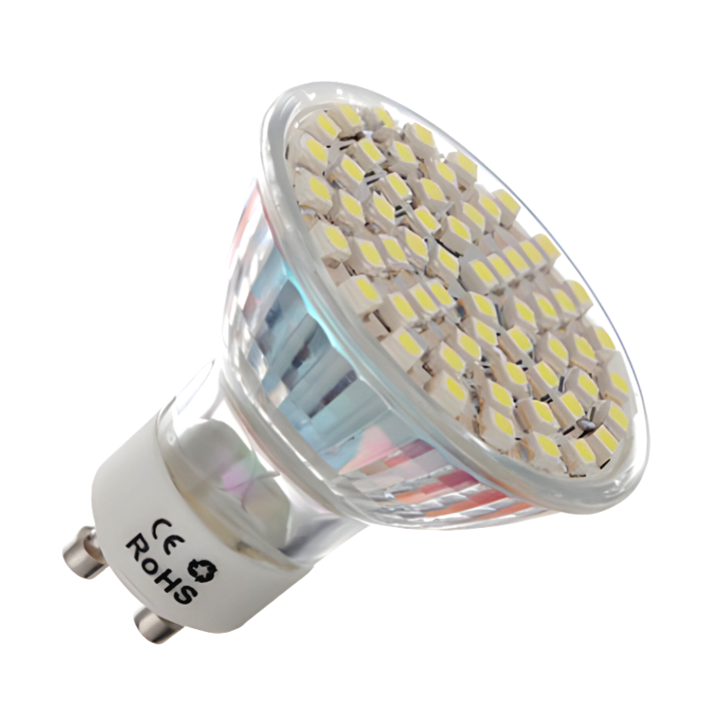 LED balta lemputė, 5500-6500K, 3,2W, 240-280lm, SMD3528x60, GU10, 220-265V