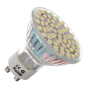 LED balta lemputė, 5500-6500K, 3,2W, 240-280lm, SMD3528x60, GU10, 220-265V