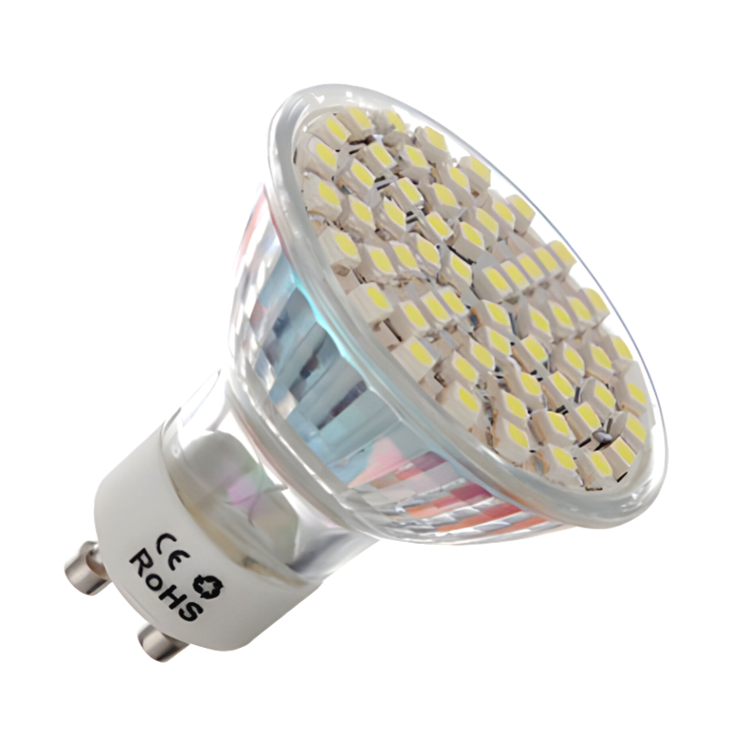 LED balta lemputė, 5500-6500K, 3W, 200-255lm, SMD3528x48, GU10, 200-265V