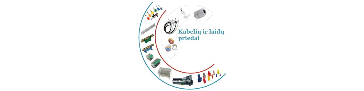 Kabeliai, laidai ir jų priedai